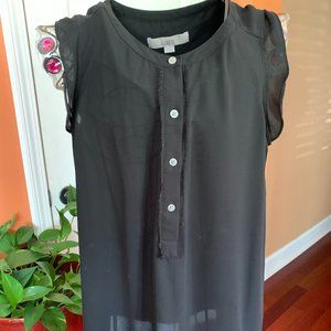 Loft Black Sleeveless Top